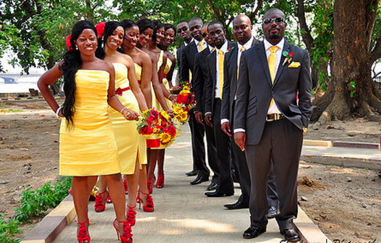 Bridesmaid and outlet groomsmen colors