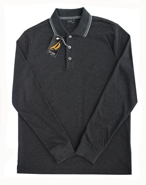 Cotton polo clearance shirts long sleeve