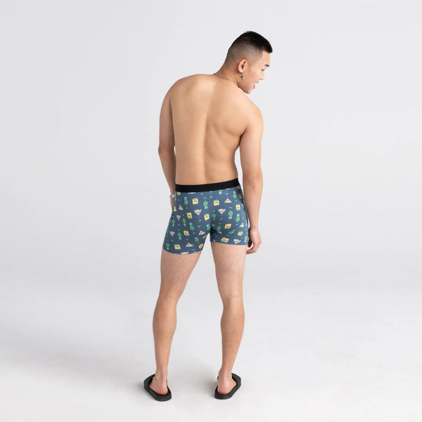 SAXX Ultra Stretch Boxer Briefs - Men's Boxers in Navy Fireworks