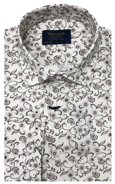 White paisley best sale dress shirt