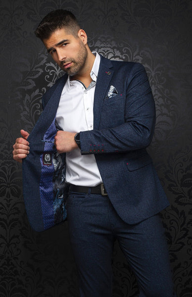 AU NOIR BLAZER  Stewart, navy – ESCO CLOTHIERS