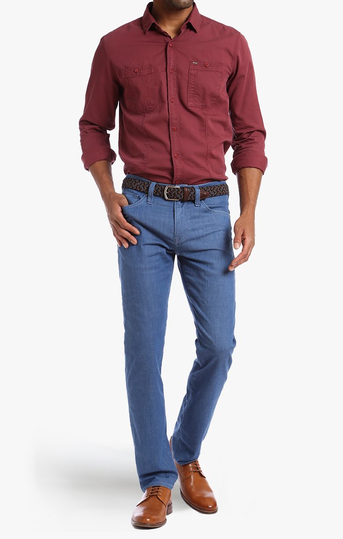 34 HERITAGE COURAGE FIT- MID MAUI DENIM